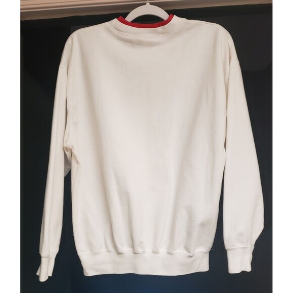 Women's M & C Sportswear Snowmen Embellished Long Sleeve Sweat Shirt Sz L POG - Picture 2 of 8